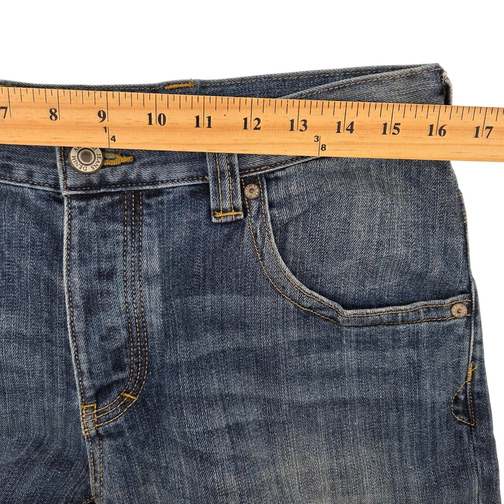Armani Jeans J08 Slim Fit Mens 32x32 Blue Dark Wash Denim Casual Streetwear - Picture 5 of 9